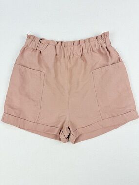 Wilfred Free Linen Blend Paperbag Shorts Terracotta Pull On Coastal Minimalist
